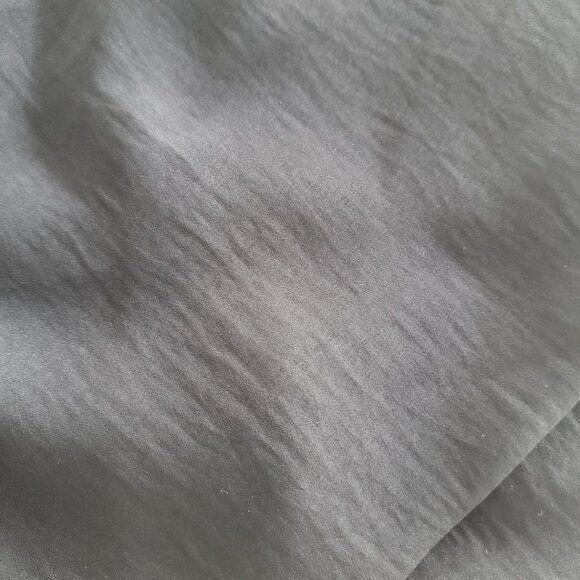 Chico's Black Label Asymmetrical Black Tiered Tunic Top with Roll Up Sleeves  2 - Picture 9 of 9